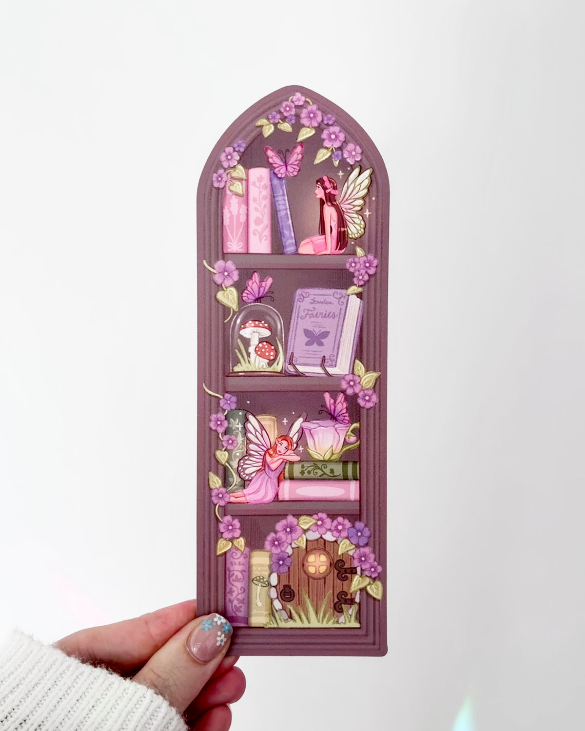 Brown Fairy Bookshelf Bookmark