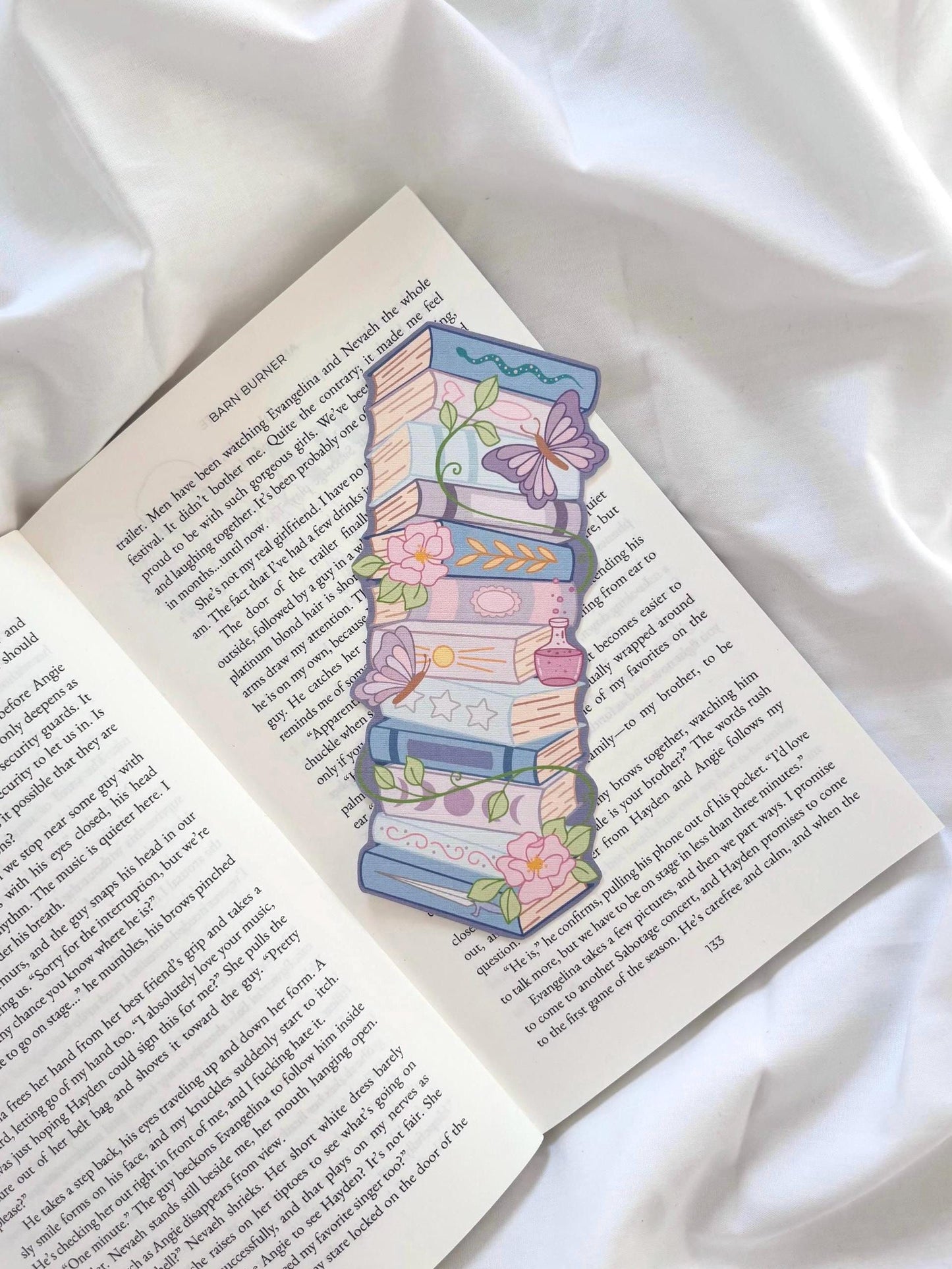Dreamy Book Stack Bookmark