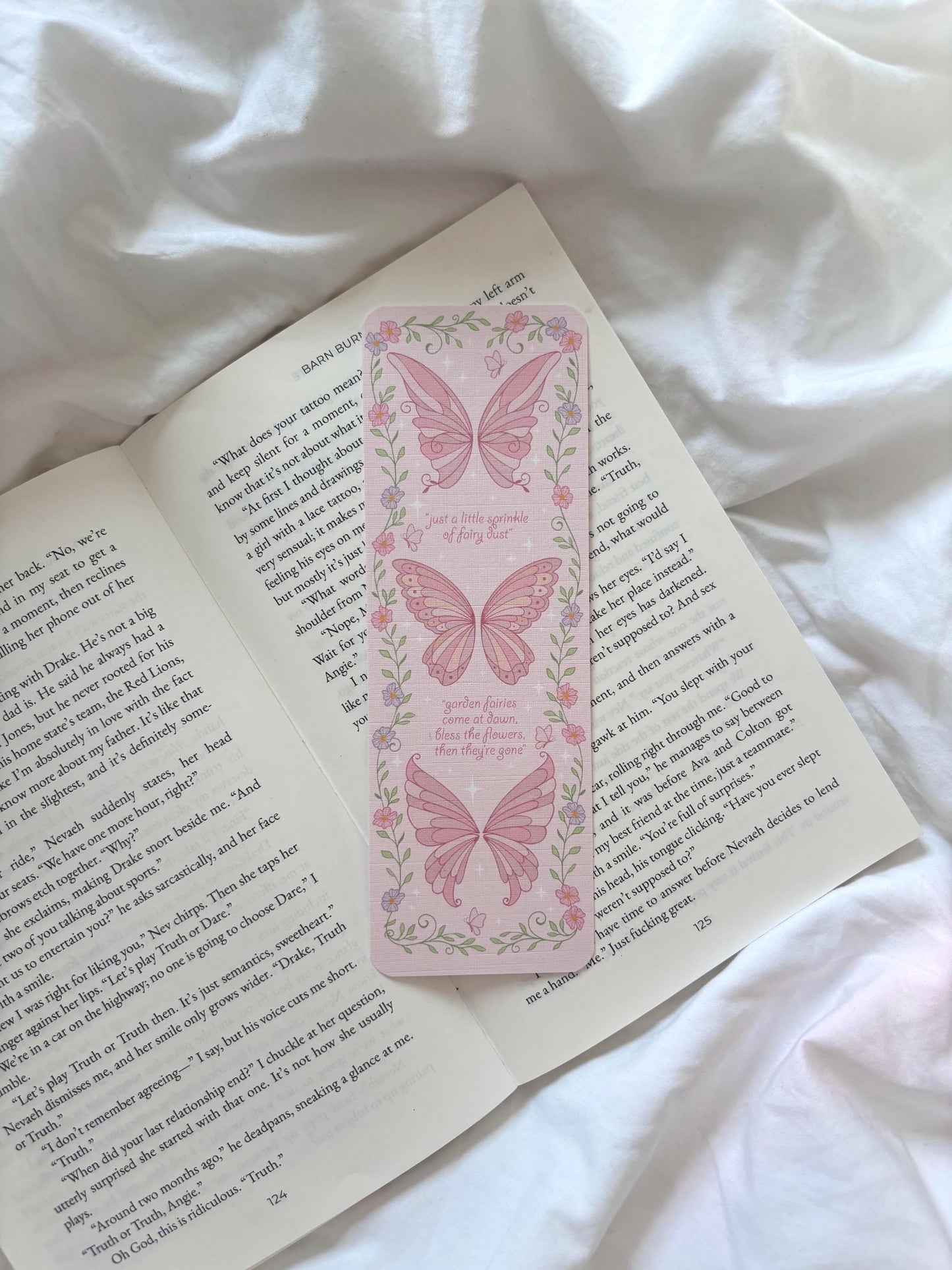Flower Fairy Wings Bookmark