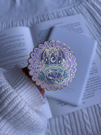 Lilac Fantasy Dragon E-Reader Grip