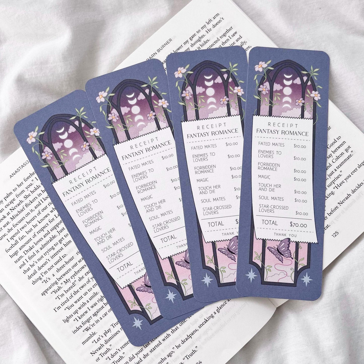 Fantasy Romance Receipt Bookmark