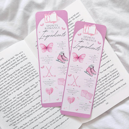 Sports Romance Ingredients Bookmark