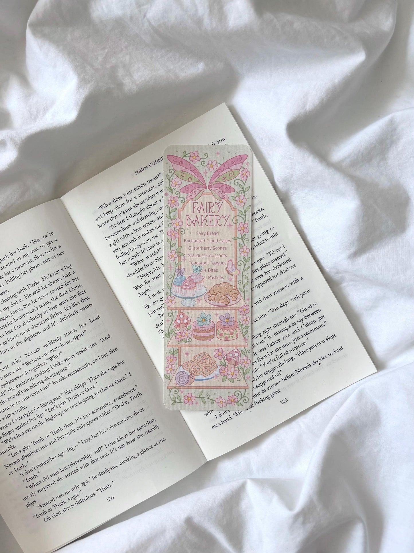 Fairy Bakery Menu Bookmark