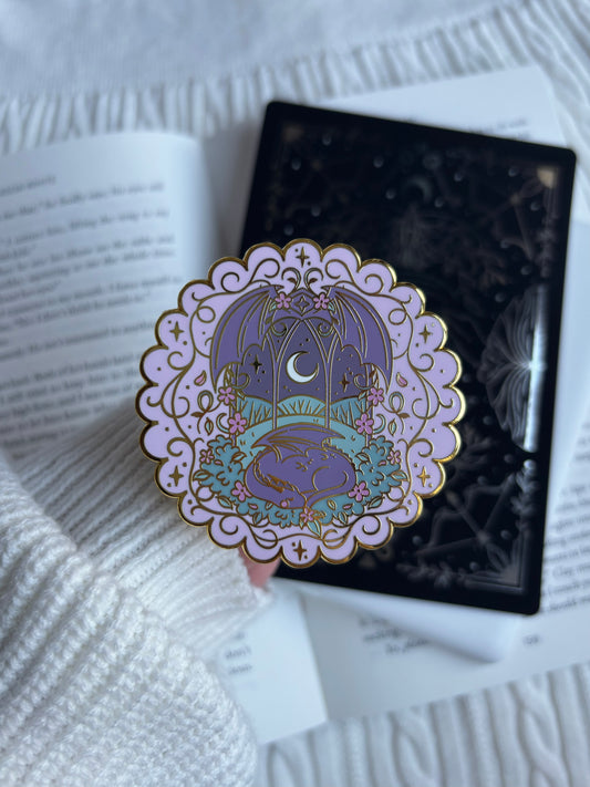 Lilac Fantasy Dragon E-Reader Grip