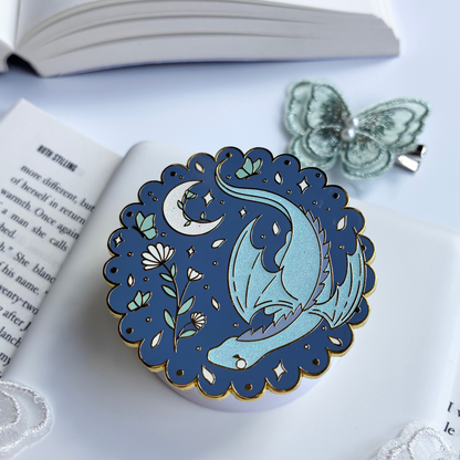 Moon Flower Dragon E-Reader Grip