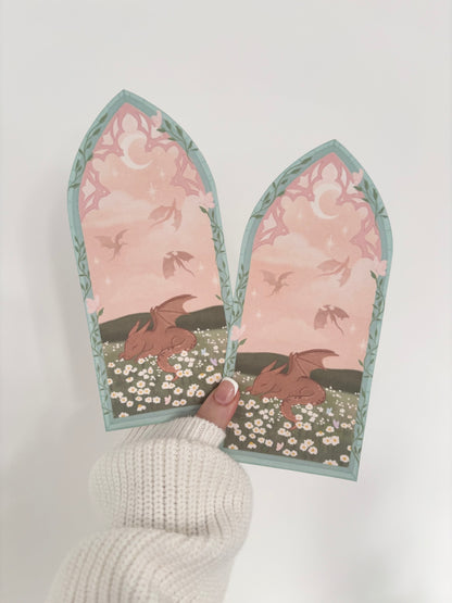 Sleepy Meadow Dragon Bookmark