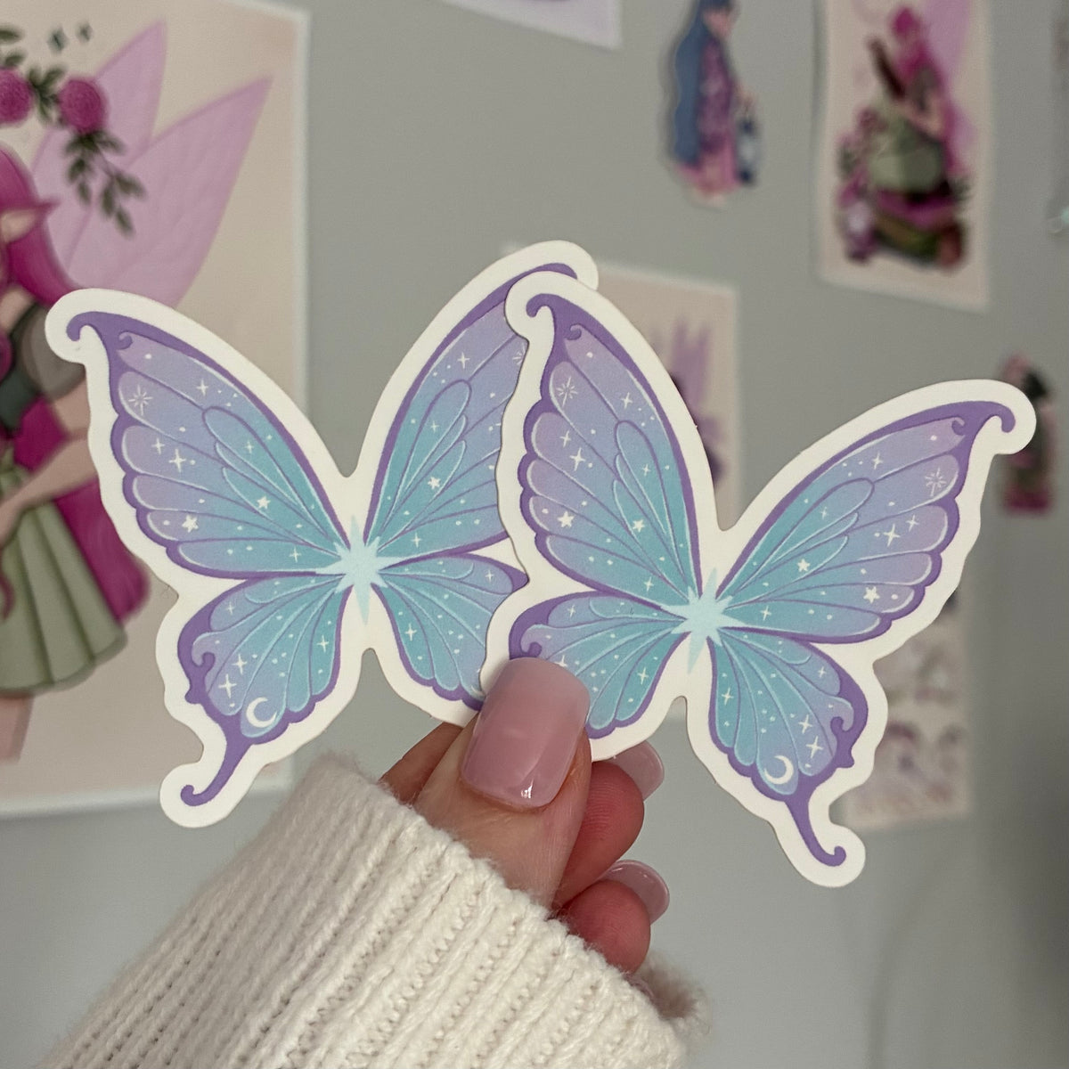 Fairy Wings Matte Vinyl Sticker