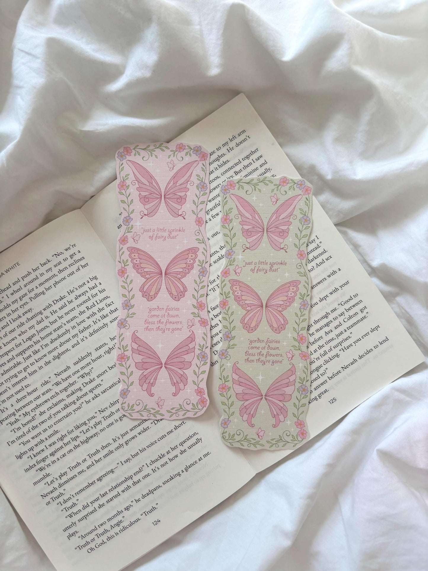 Flower Fairy Wings Bookmark