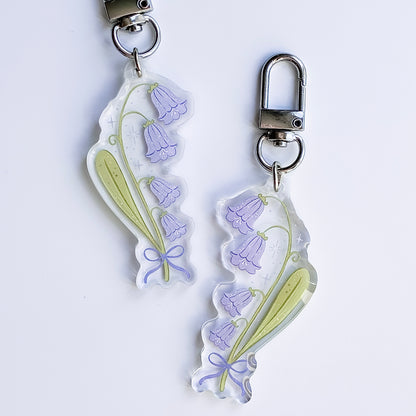 Bluebell Acrylic Keyring