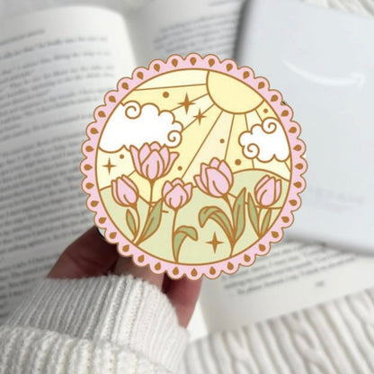 Tulip Garden E-Reader Grip