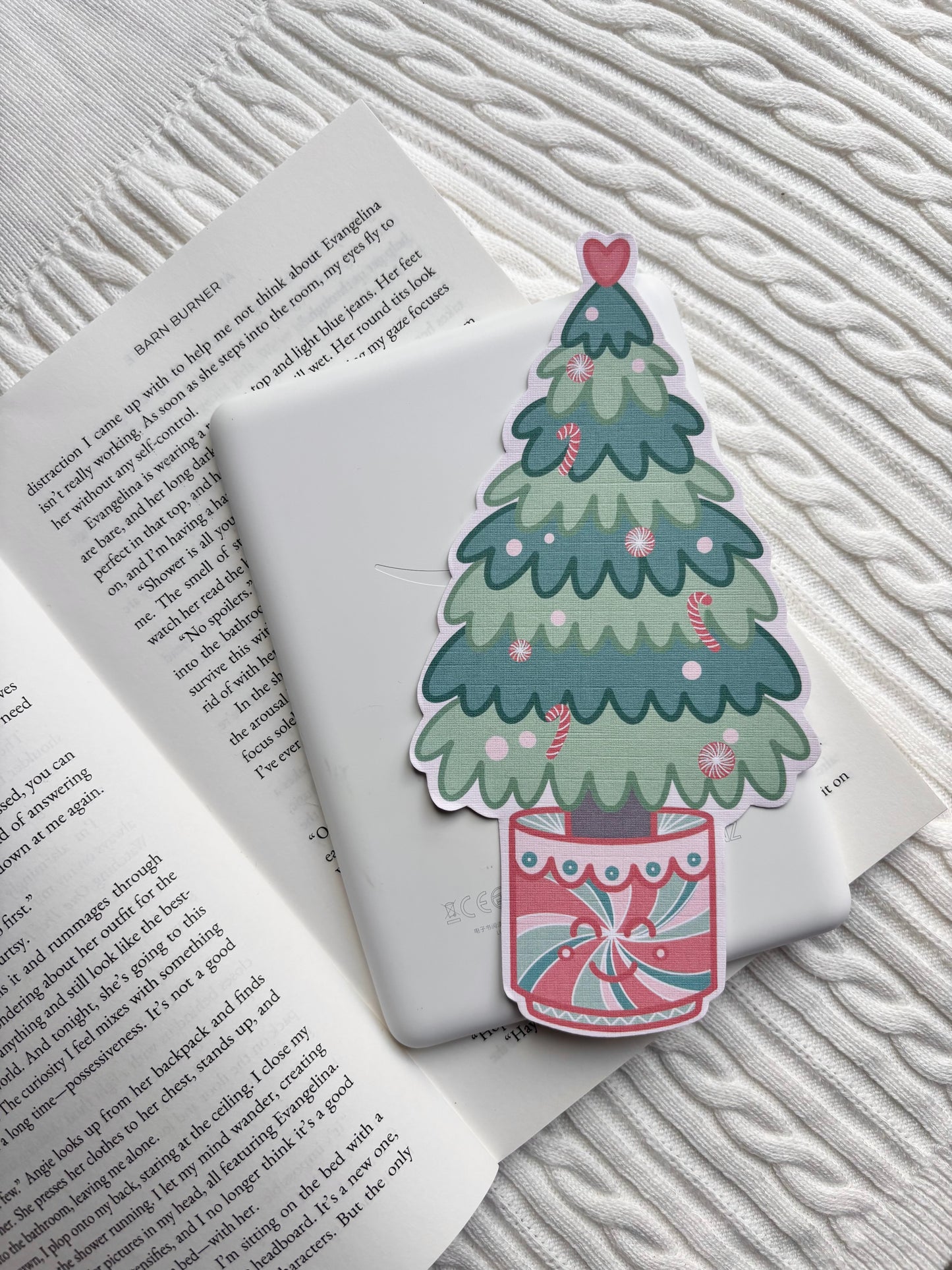 A Peppermint Christmas Tree Bookmark