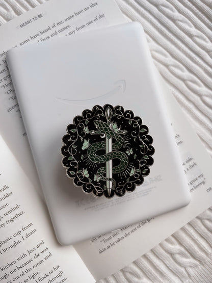 Silver Serpent E-Reader Grip
