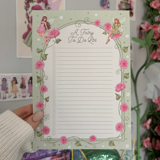 Fairy To Do List Notepad