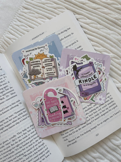 A Kindle Sticker Set | 15 Mystery Bookish Stickers