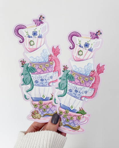 Dragon Teacups Bookmark