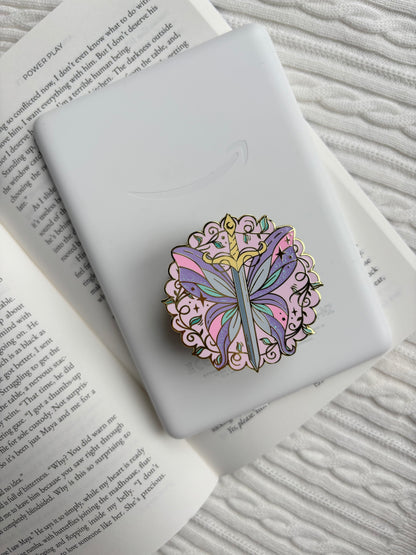 A Fairy Wing Dagger E-Reader Grip