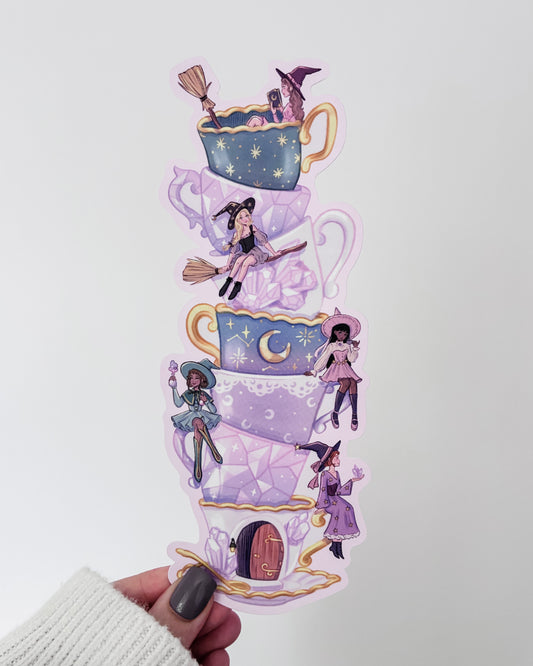 Crystal Witch Teacup Bookmark
