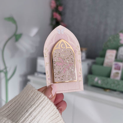 Flower Garden Dragons Enamel Pin