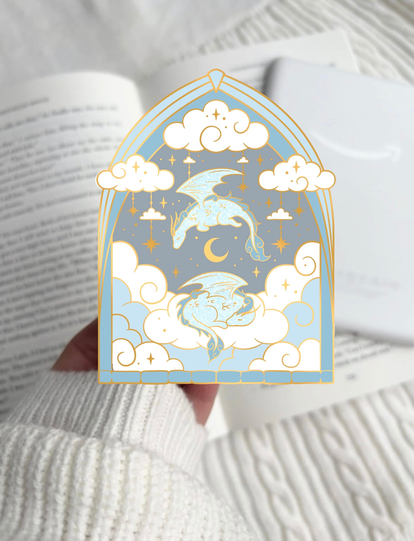 PREORDER Gold Cloud Dragons E-Reader Grip