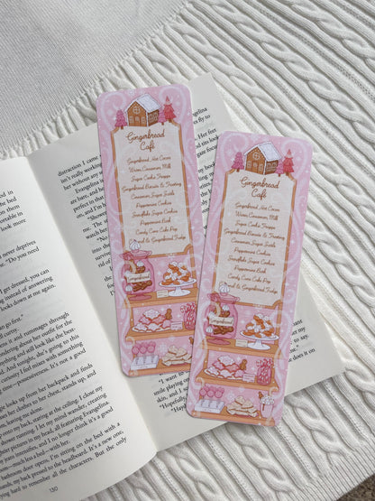 A Gingerbread Cafe Menu Bookmark