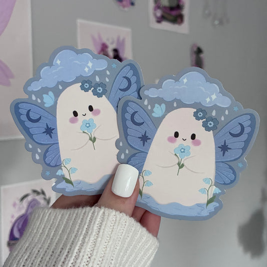 Rain Fairy Ghost Matte Vinyl Sticker