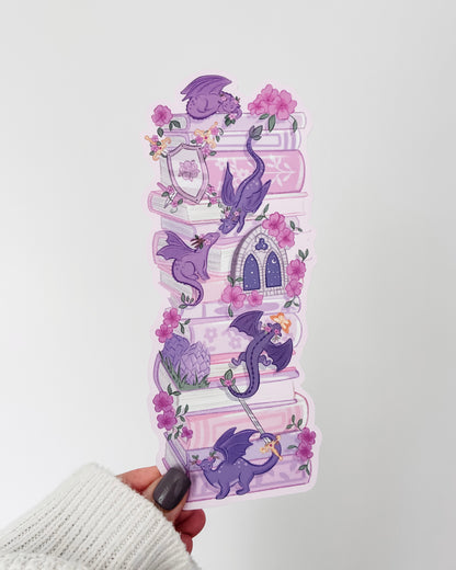 Flower Dragons Book-Stack Bookmark