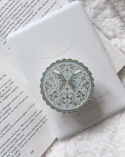 Gold Bluebell Fairy E-Reader Grip