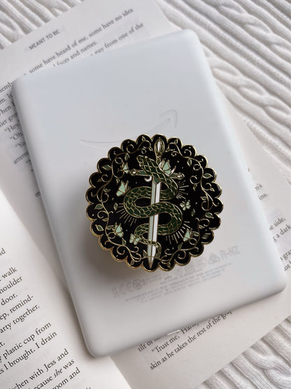 Gold Serpent E-Reader Grip