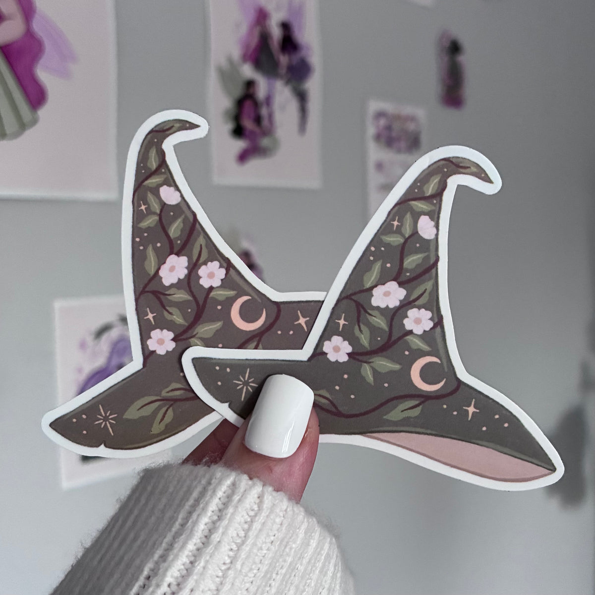 Witches Hat Matte Vinyl Sticker
