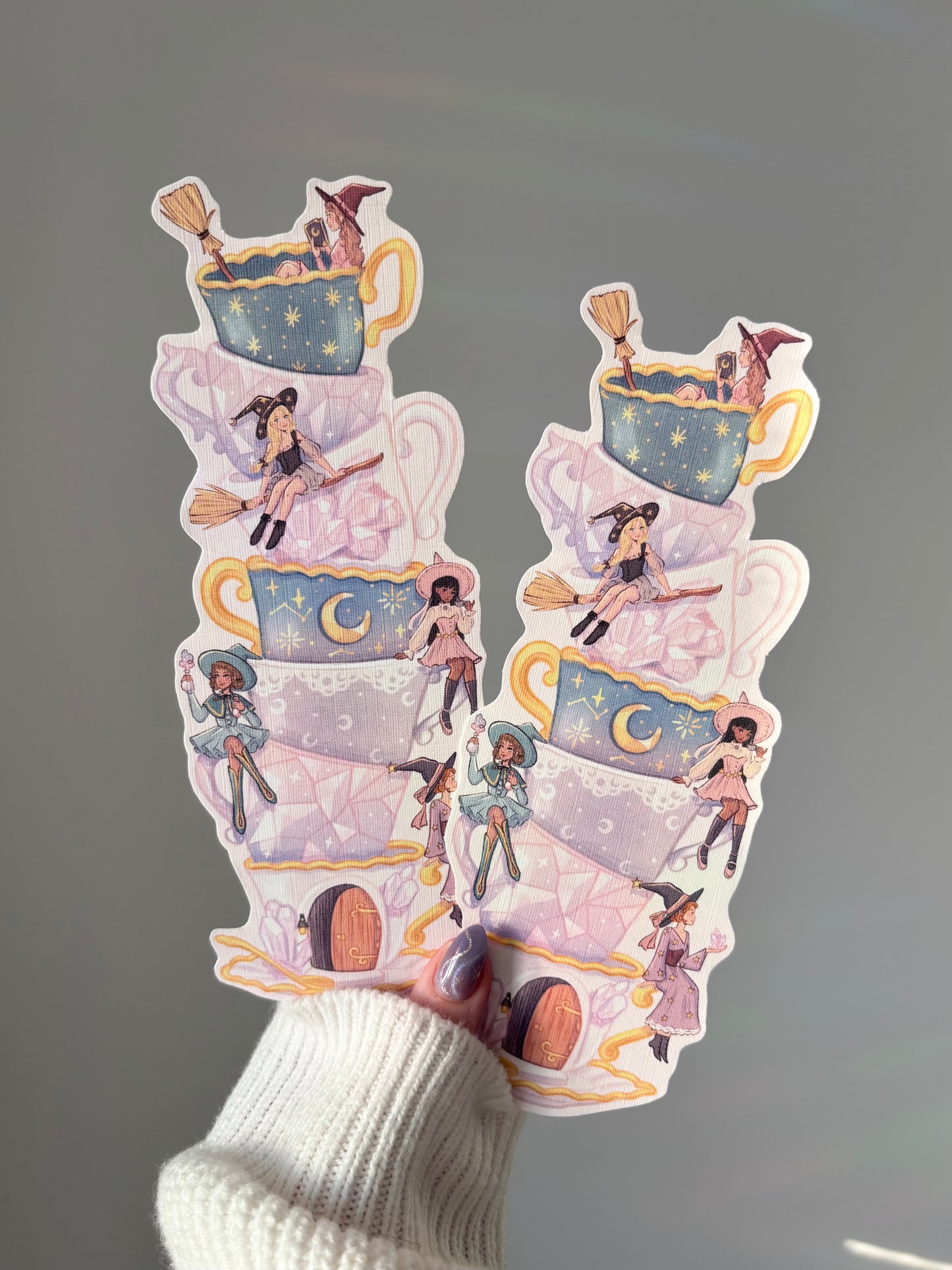 Crystal Witch Teacup Bookmark