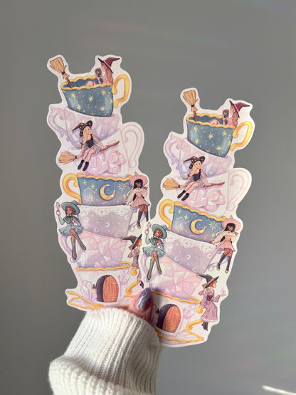 Crystal Witch Teacup Bookmark