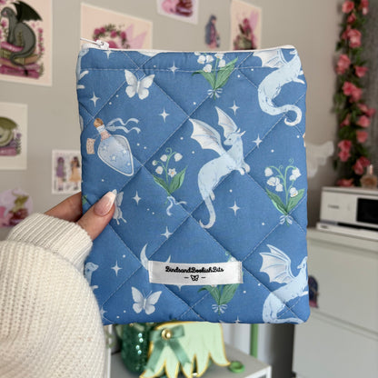 Moon Flower Dragons E-Reader Sleeve