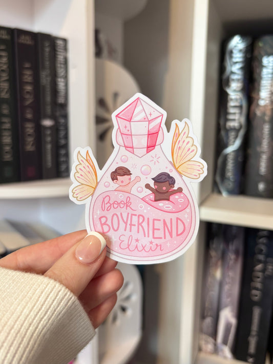 Book Boyfriend Elixir Matte Vinyl Sticker