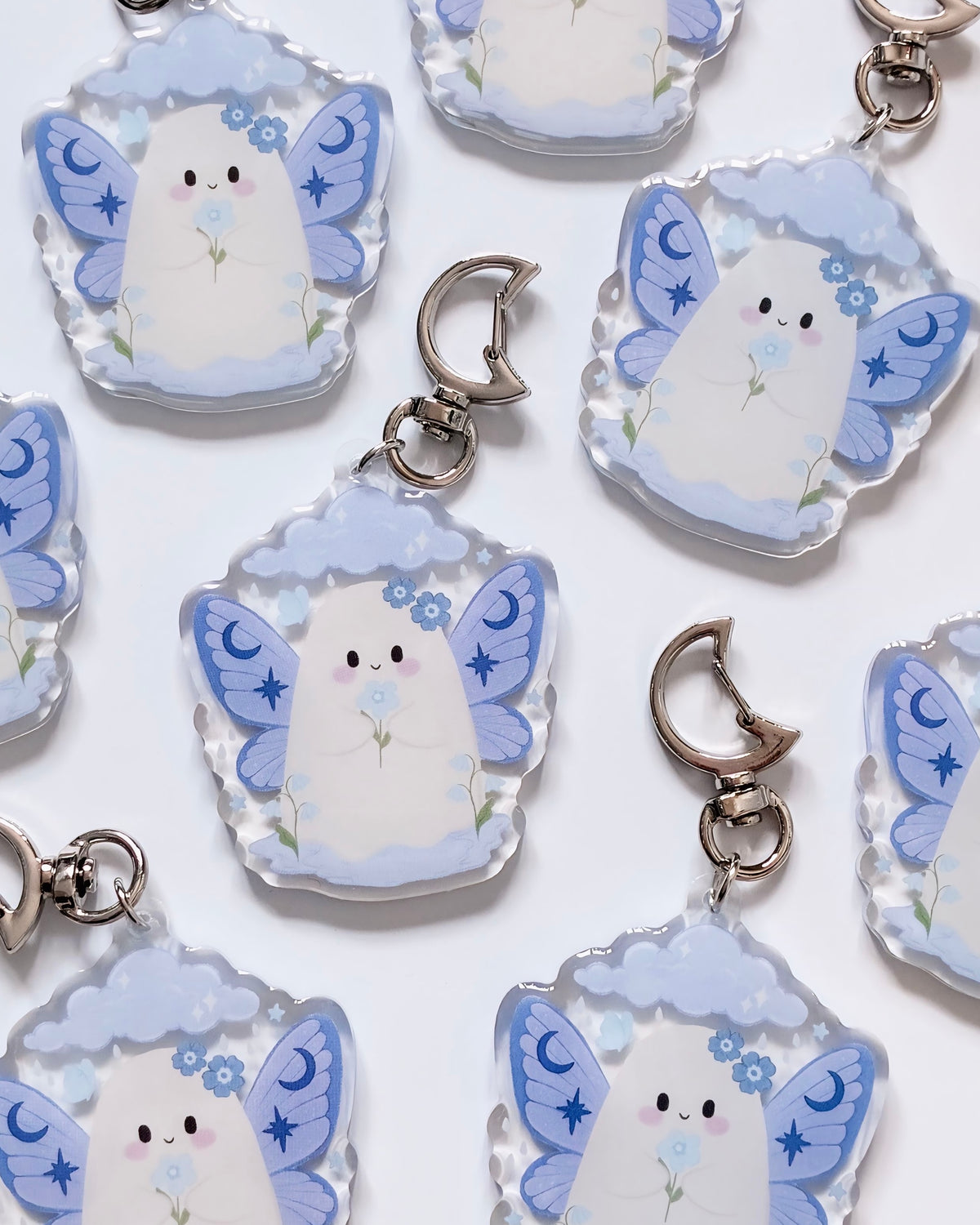 Rain Fairy Ghost Keyring