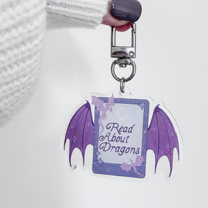 Blue Dragon Kindle Acrylic Keyring