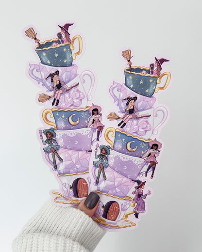 Crystal Witch Teacup Bookmark