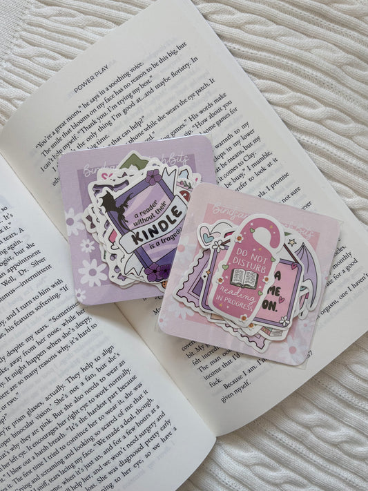 A Kindle Sticker Set | 15 Mystery Bookish Stickers