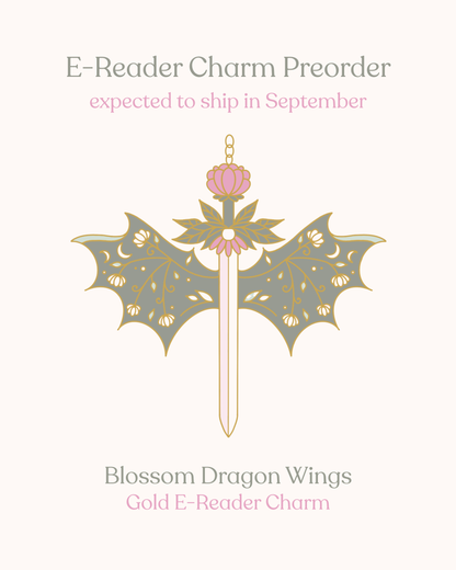 PREORDER Blossom Dragon Wings E-Reader Charm