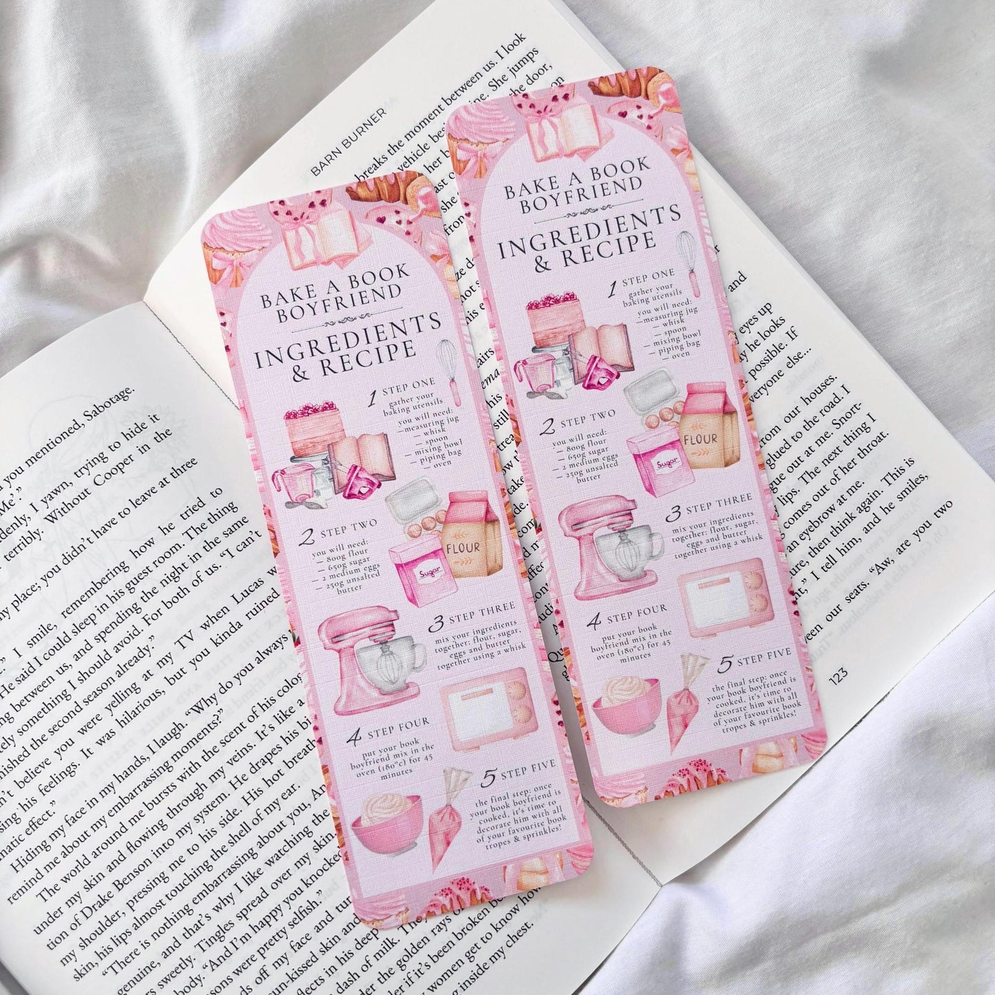 Bake A Book Boyfriend Bookmark