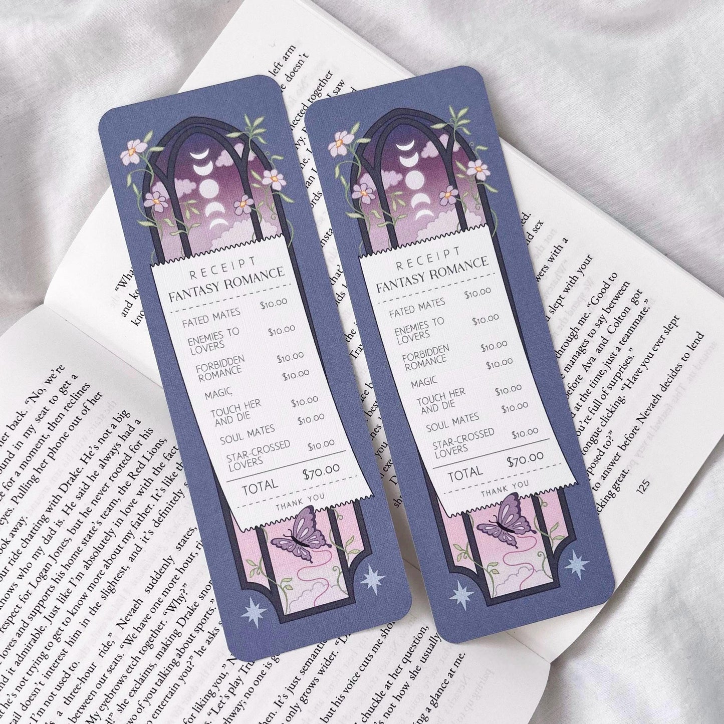 Fantasy Romance Receipt Bookmark