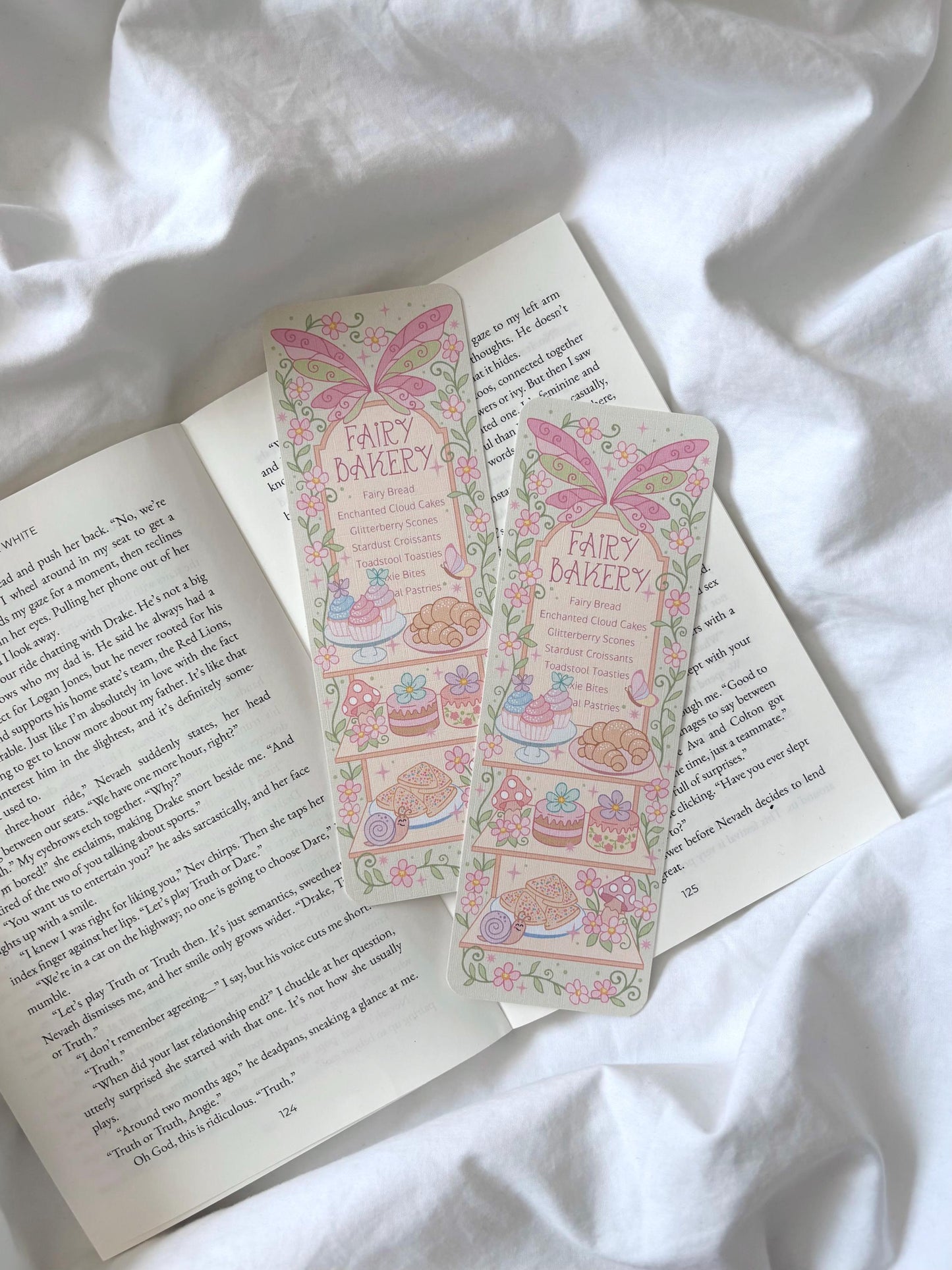 Fairy Bakery Menu Bookmark