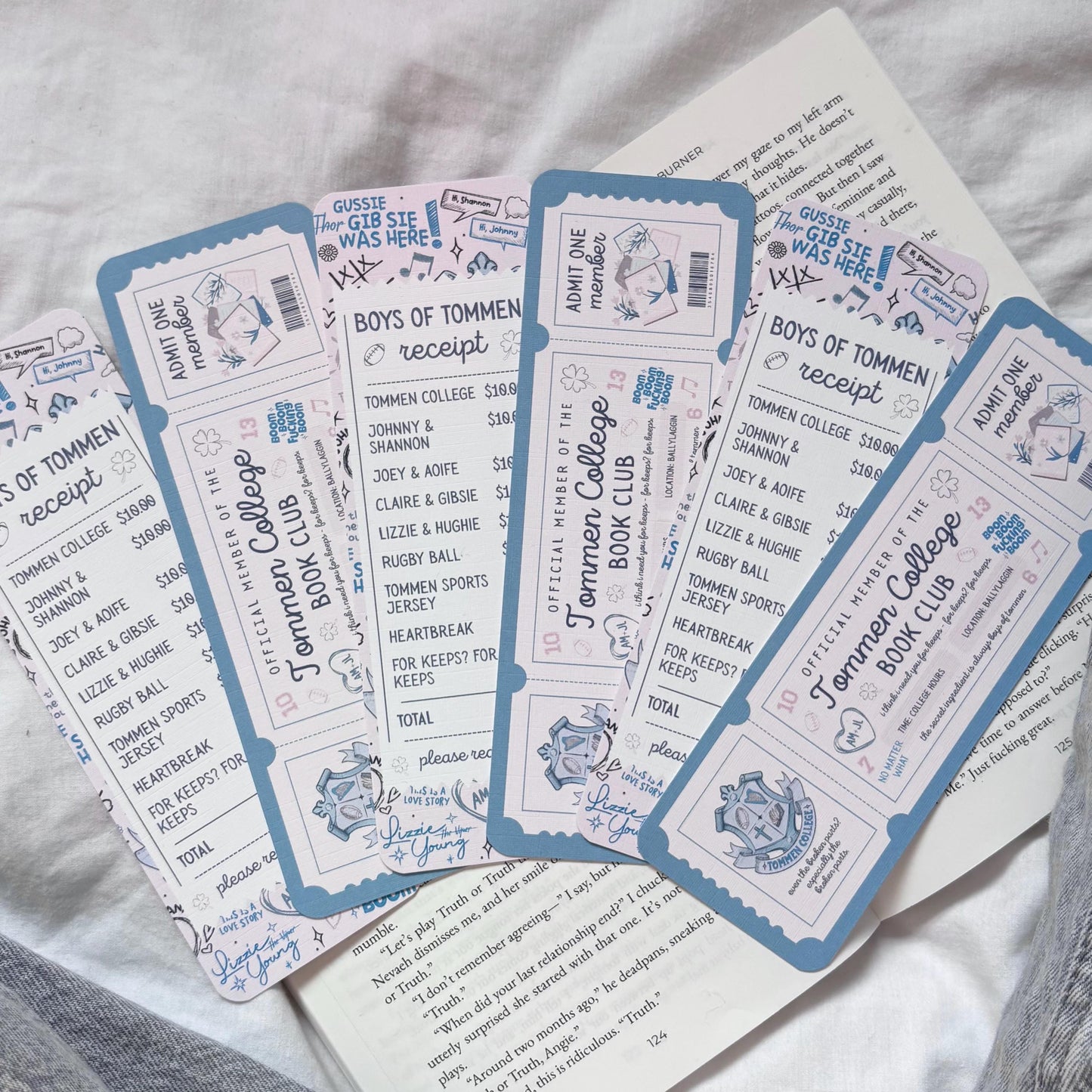 Tommen College Ticket Bookmark