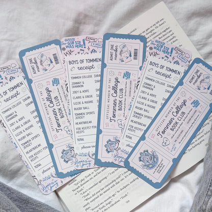 Tommen College Ticket Bookmark