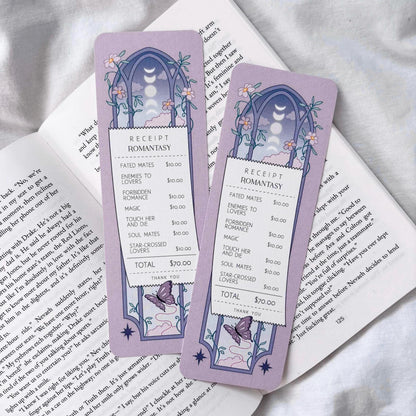 Romantasy Receipt Bookmark