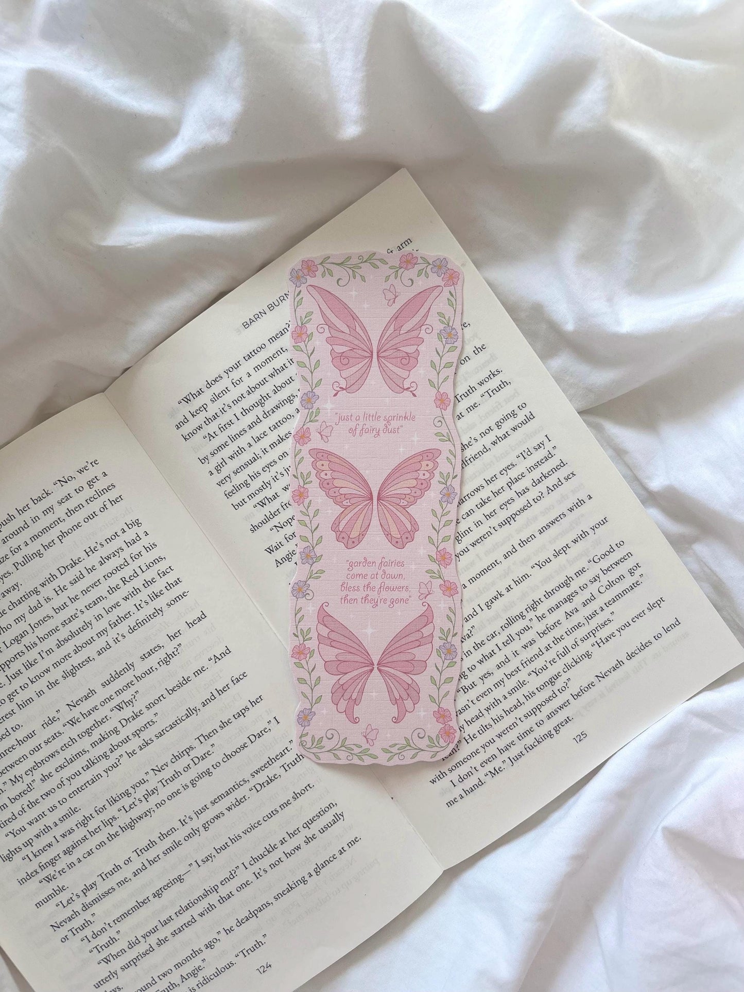 Flower Fairy Wings Bookmark