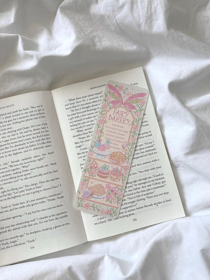 Fairy Bakery Menu Bookmark