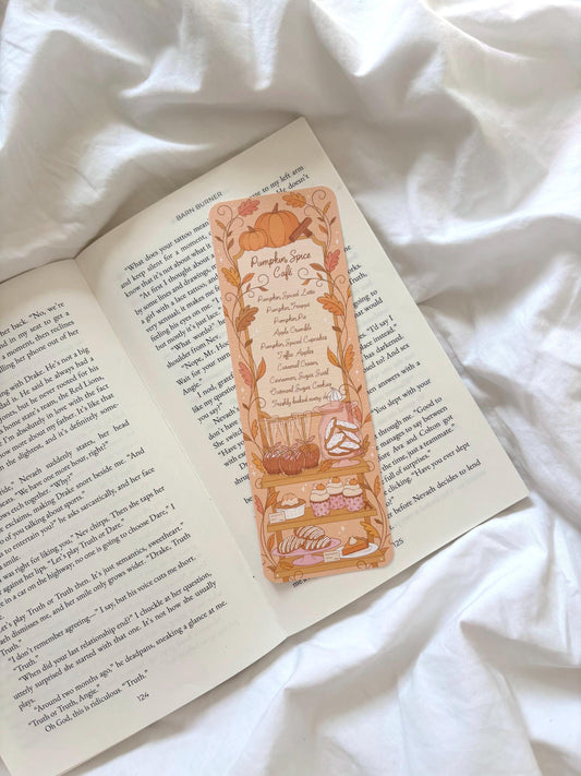 Pumpkin Spice Cafe Bookmark