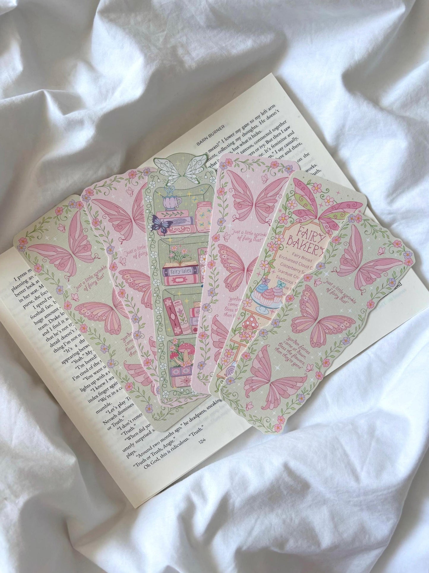 Fairy Bakery Menu Bookmark