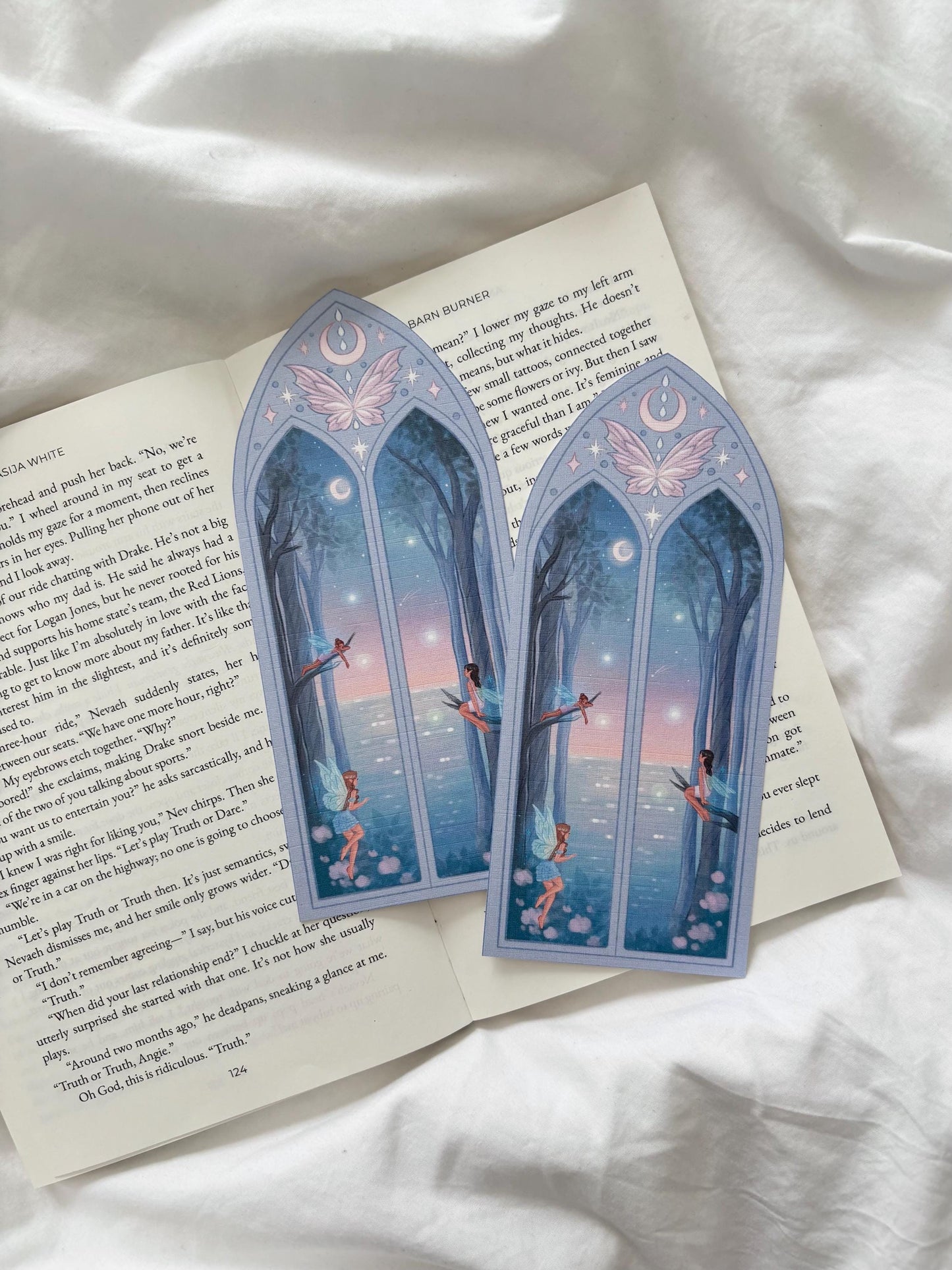 Moon Fairy Arched Window Bookmark