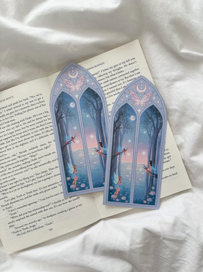 Moon Fairy Arched Window Bookmark